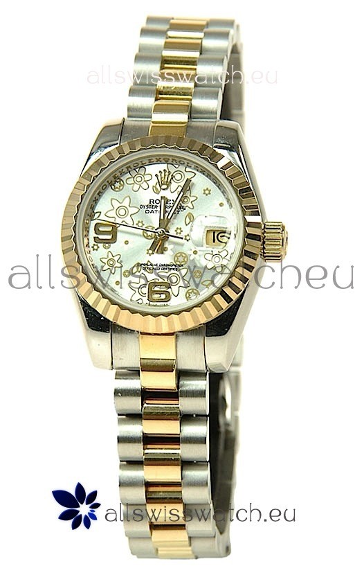 Rolex Floral Motif Datejust Ladies Replica Watch