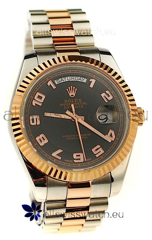 Rolex Day Date Two Tone Swiss Replica Watch 