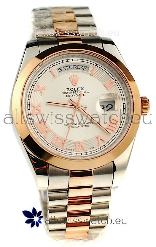 Rolex Day Date Two Tone Swiss Replica Watch 