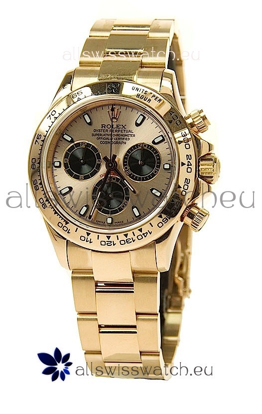 Rolex Daytona Cosmograph Swiss Replica Watch in Gold Plated