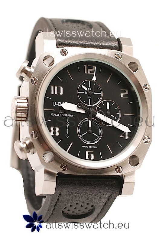 U-Boat Thousand of Feet Japanese Replica Watch in Black Dial