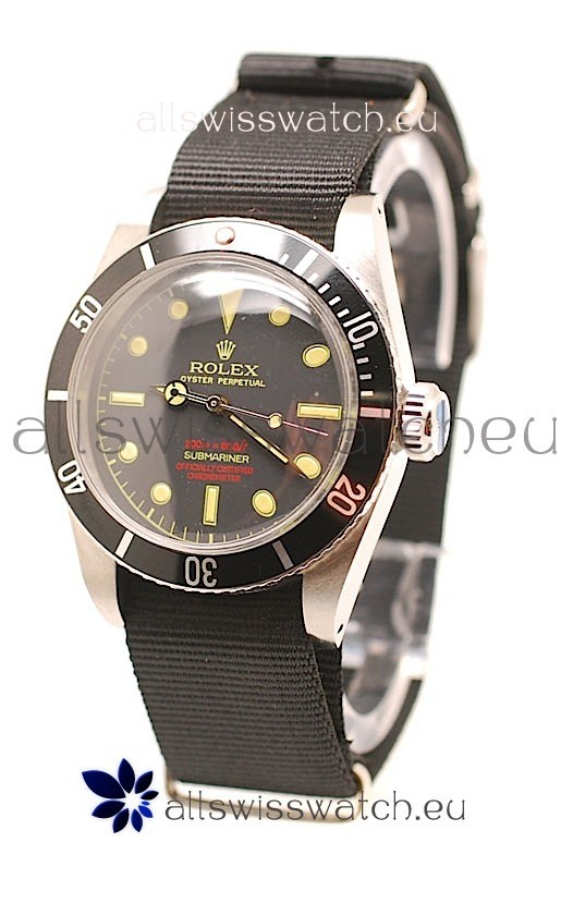 Rolex Submariner Swiss Watch Nylon Strap Watch