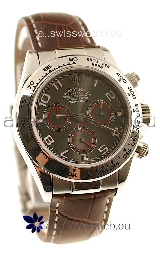 Rolex Daytona Cosmograph Swiss Replica Watch in Grey Dial