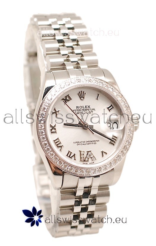 Rolex Oyster Perpetual Datejust Diamonds VI Swiss Replica Watch -36MM