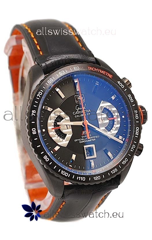 Tag Heuer Grand Carrera Japanese Replica PVD Watch 