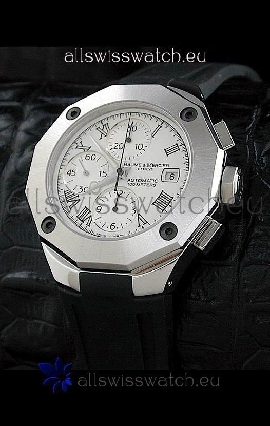Baume & Mercier Riveria Swiss Watch in White Dial