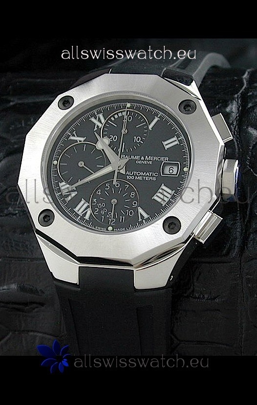 Baume & Mercier Riveria Swiss Watch in Black Dial