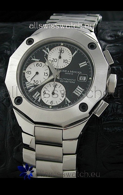 Baume & Mercier Riveria Swiss Watch in Black Dial
