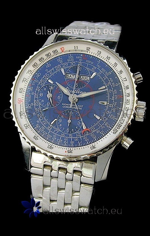 Breitling Navitimer World Swiss Replica Watch in Blue Dial