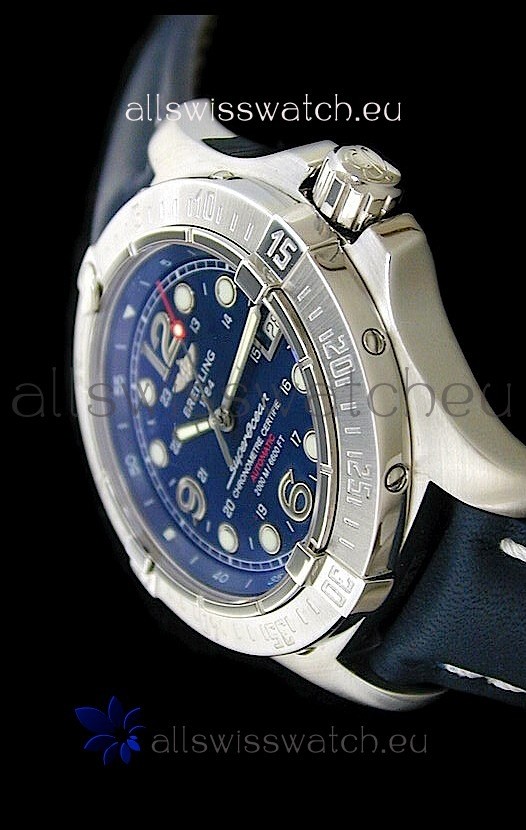 Breitling Superocean Steelfish Swiss Replica Watch in Blue Dial