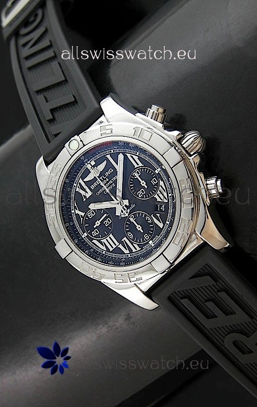 Breitling Chronomat Swiss Replica Watch in Rubber Strap