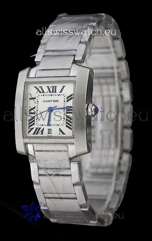 Cartier Tank Fracaise Swiss Replica Automatic Watch Ladies Size