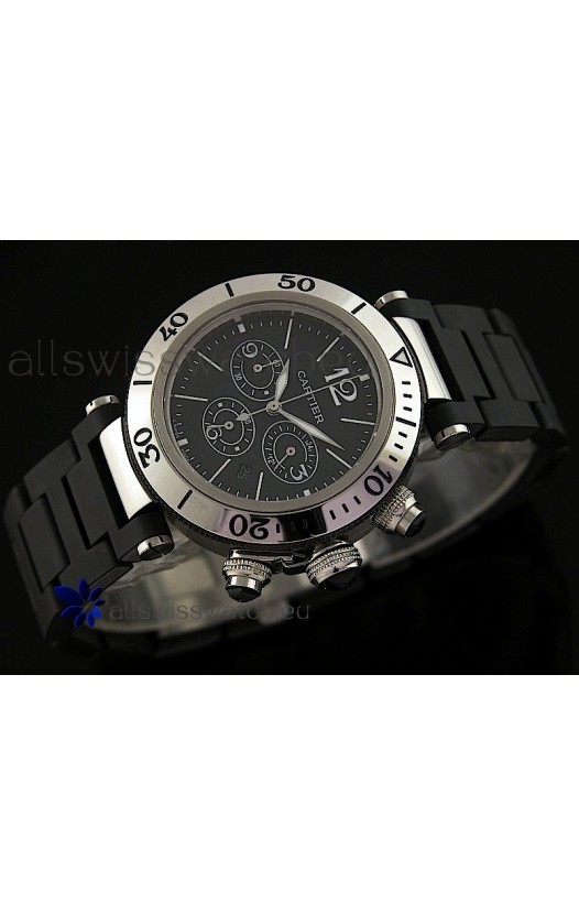 Cartier De Pasha Japanese Replica Watch in White Dial
