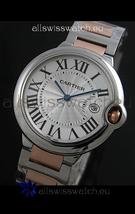 Cartier Ballon Blue de Japanese Replica Watch in White Dial