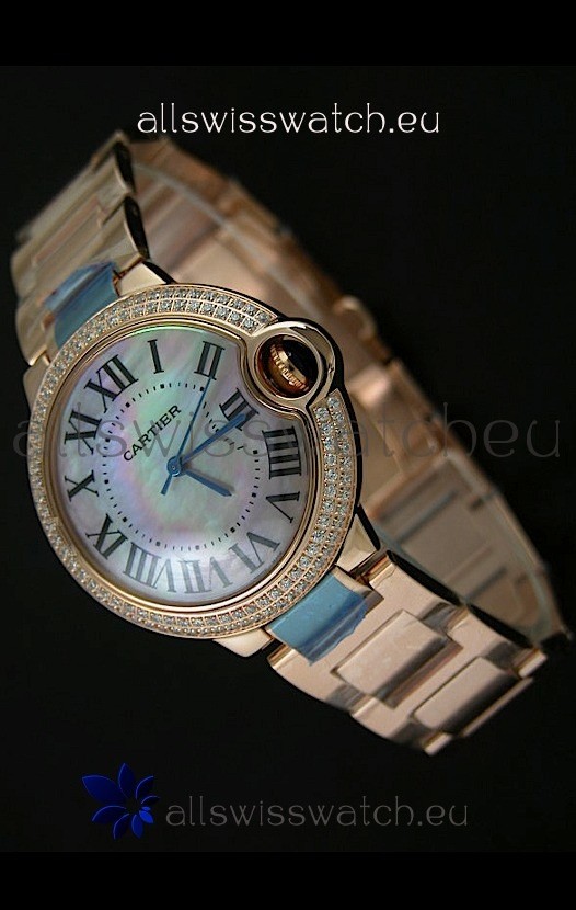 Cartier Balon de Swiss Replica Watch in Rainbow Dial