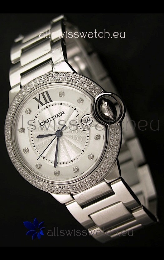 Balon Bleu de Cartier Mens Japanese Watch in Steel
