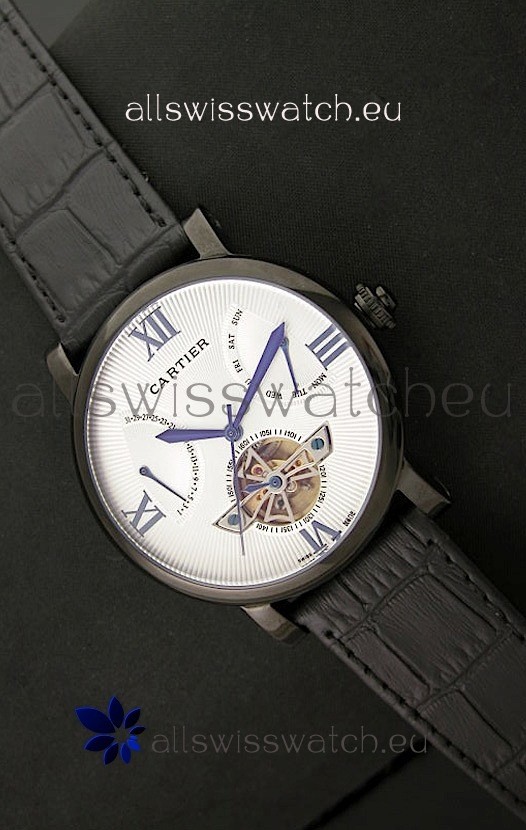 Cartier Calibre de Tourbillon PVD Swiss Watch