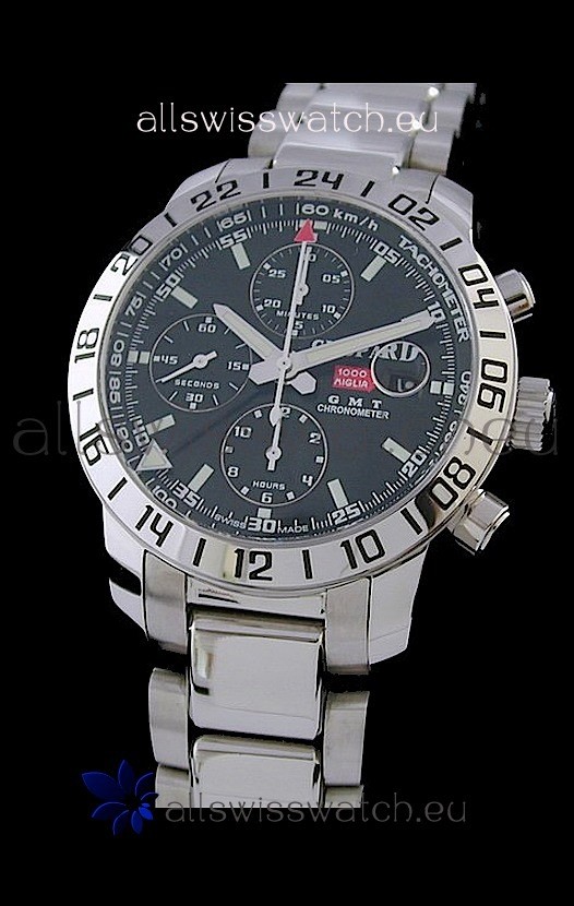 Chopard Mille Miglia GMT Swiss Replica Watch in Black Dial