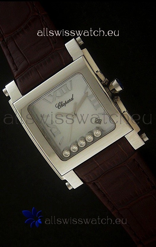 Chopard Happy Sport Swiss Replica Watch in White Dial