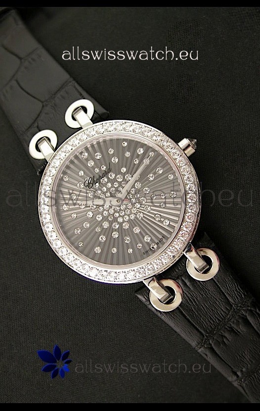 Chopard Xtravaganza Ladies Ladies Japanese Replica Watch in Black Dial