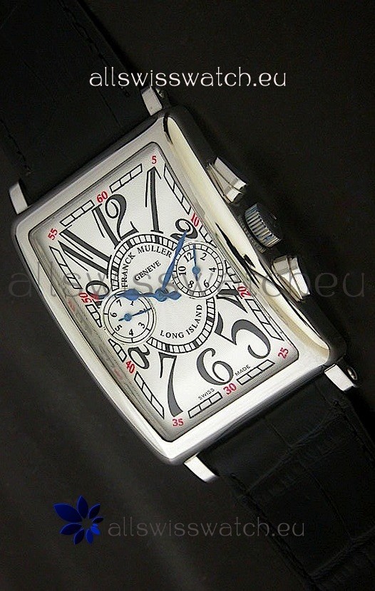 Franck Muller Long Island Japanese Replica Watch in White Dial