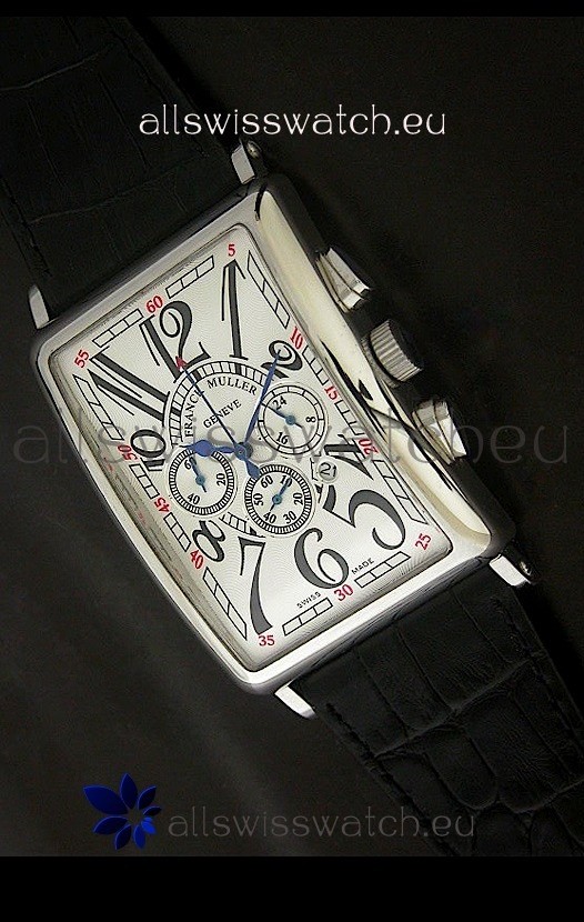 Franck Muller Long Island Japanese Replica Watch in White Dial