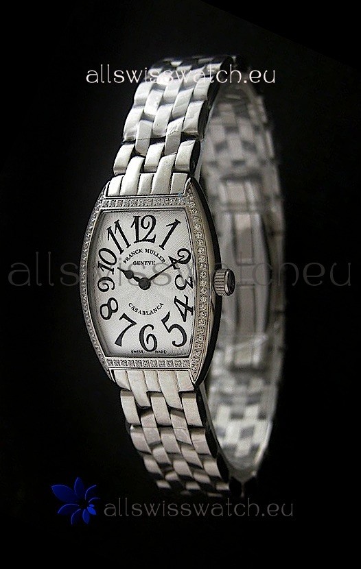 Franck Muller Casa Blanca Japanese Replica Watch in White Dial