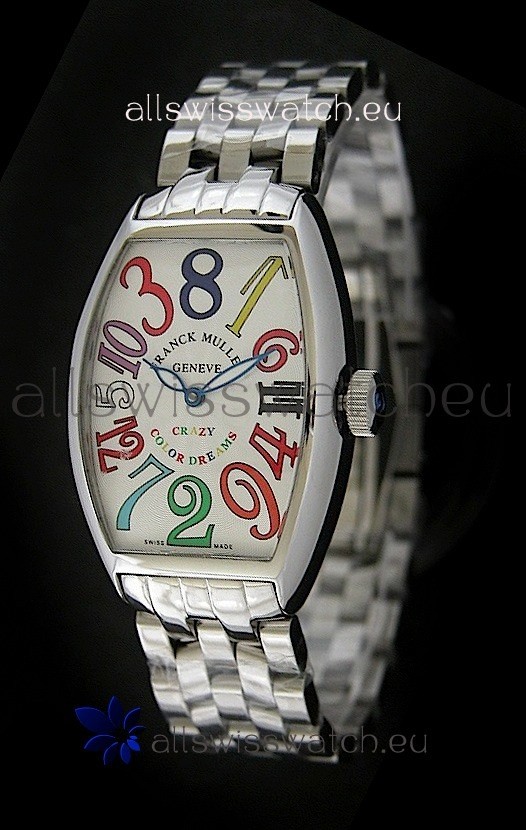 Franck Muller Crazy Color Dreams Japanese Replica Watch in White Dial