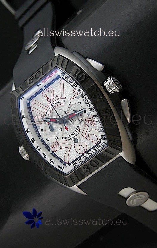 Franck Muller SingaporeGP Series 2009 Japanese Replica Watch in White Dial