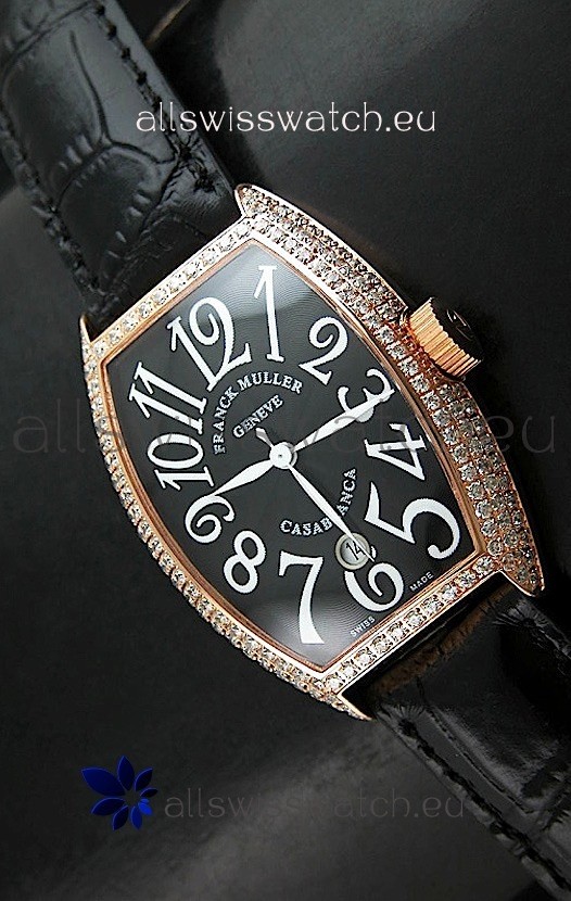 Franck Muller Casa Blanc Japanese Replica Watcha in Black Dial