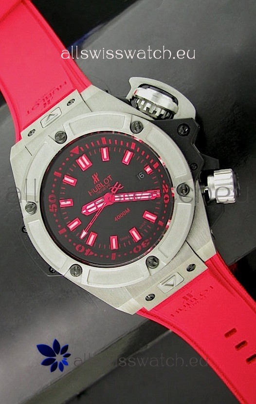 Hublot Big Bang Diver 4000M Swiss Watch in Red 