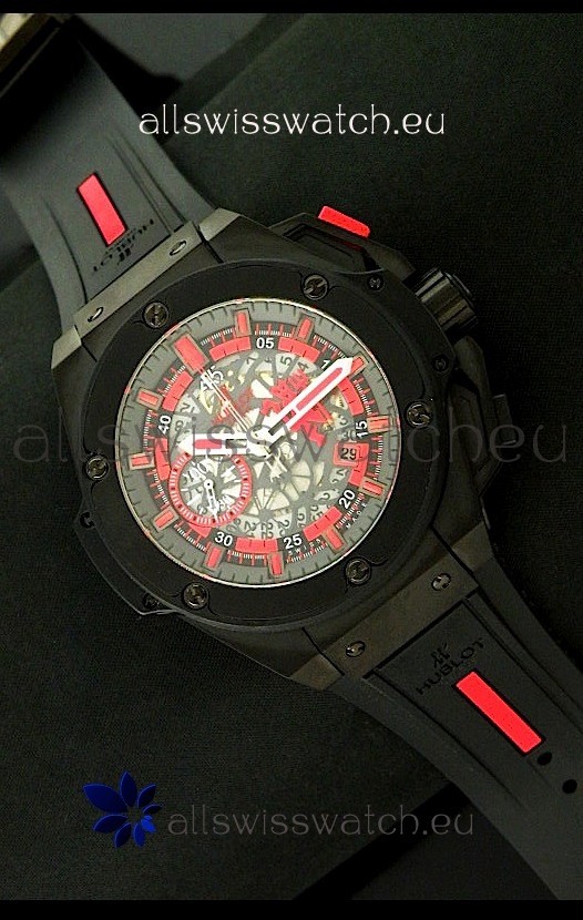 Hublot Big Bang King Power Red Devil Swiss Watch in PVD Case