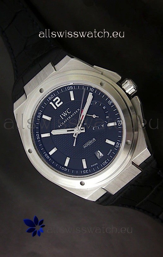 IWC Ingenieur Power Reserve Swiss Watch in Black