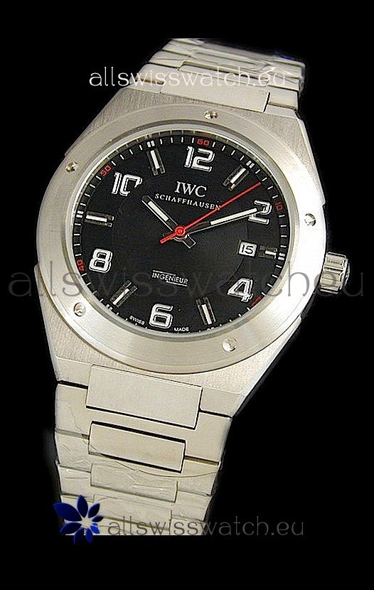 IWC Ingenieur Swiss Watch in Black Dial