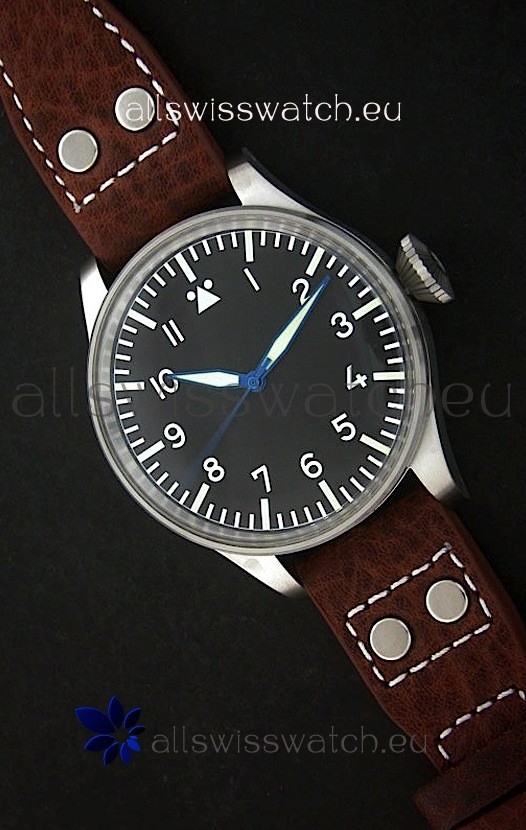 IWC Pilot Automtaic Swiss Replica Watch in black Dial