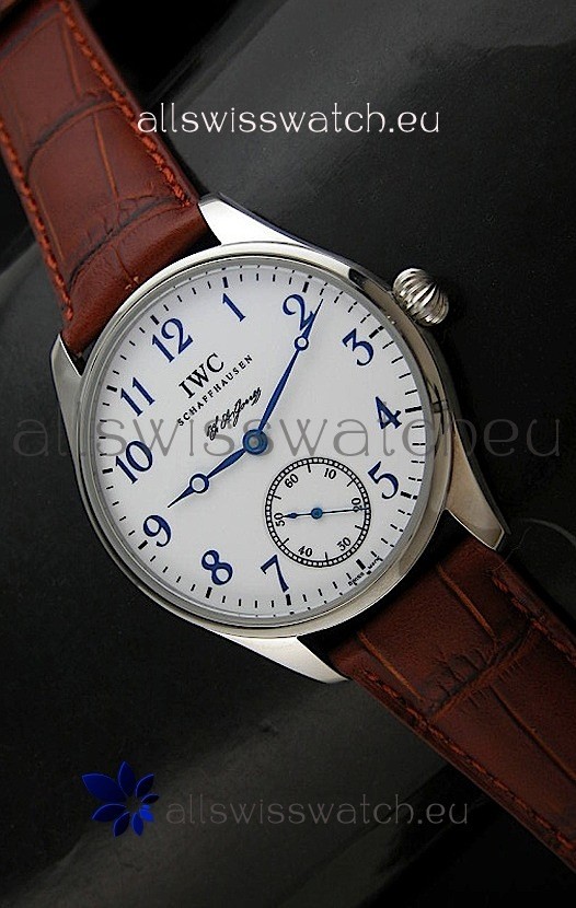 IWC FA Jones Siwss Swiss Replica Watch in White Dial