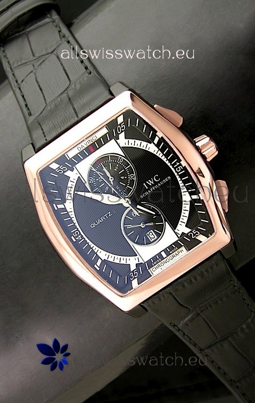 IWC Schaffhausen Japanese Replica Watch in Black
