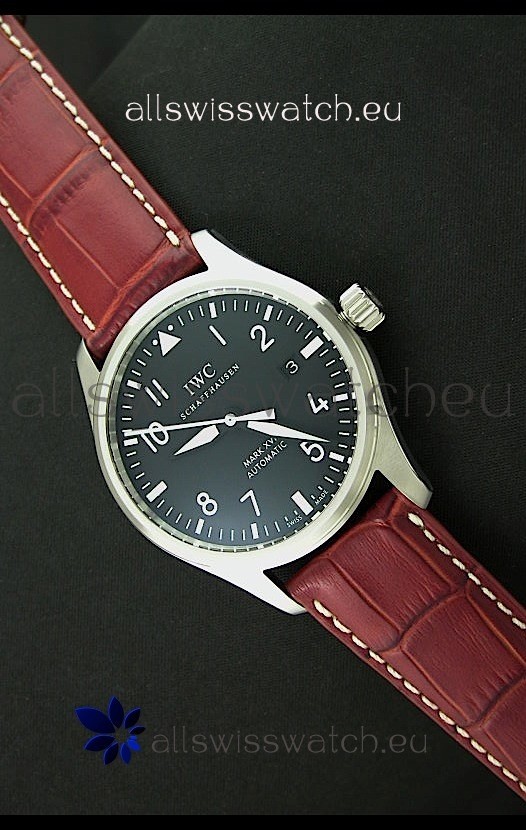 IWC Fliegeruhr International Watch Co. Swiss Automatic Replica Watch in Red Strap