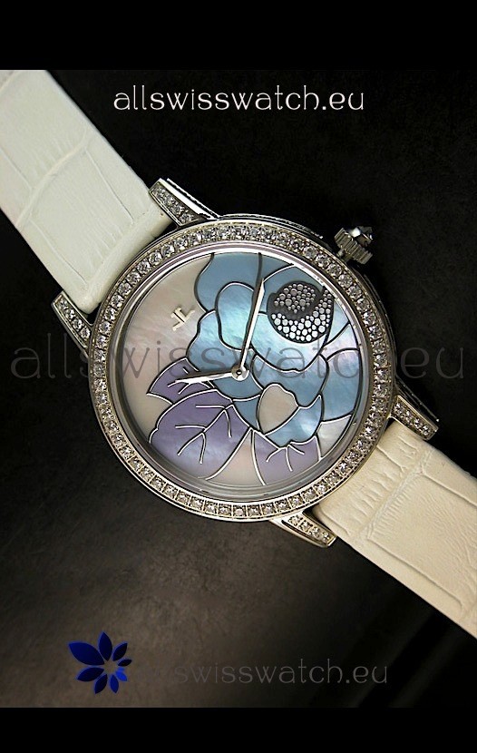 Jaeger LeCoultre Japanese Quartz Movement Ladies Watch - White Dial