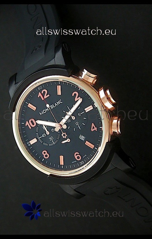 Montblanc Timewalker Chrono Watch in Rose Gold Casing