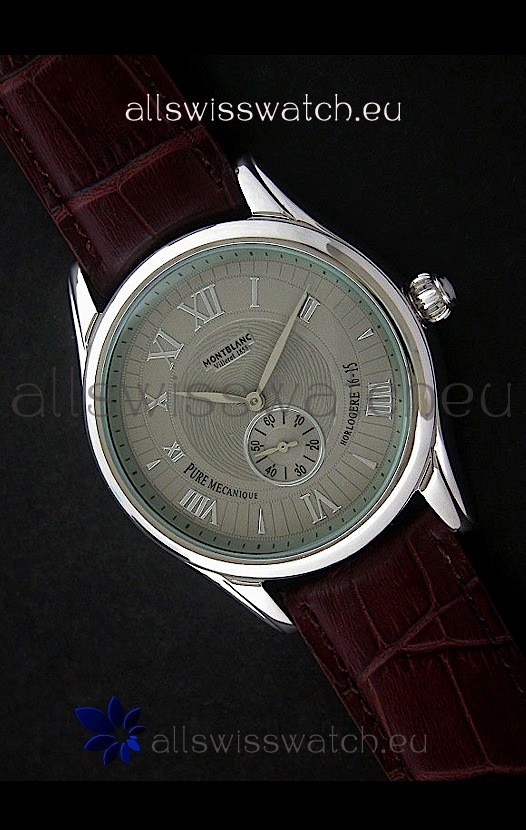 Mont Blanc Star Chrono Watch in Grey Dial