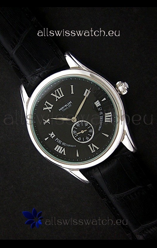 Mont Blanc Star Chrono Watch in Black Dial