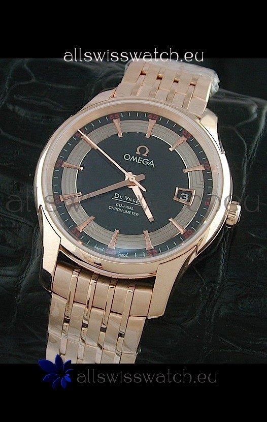 Omega De Ville Hour Vision Watch in Black Dial
