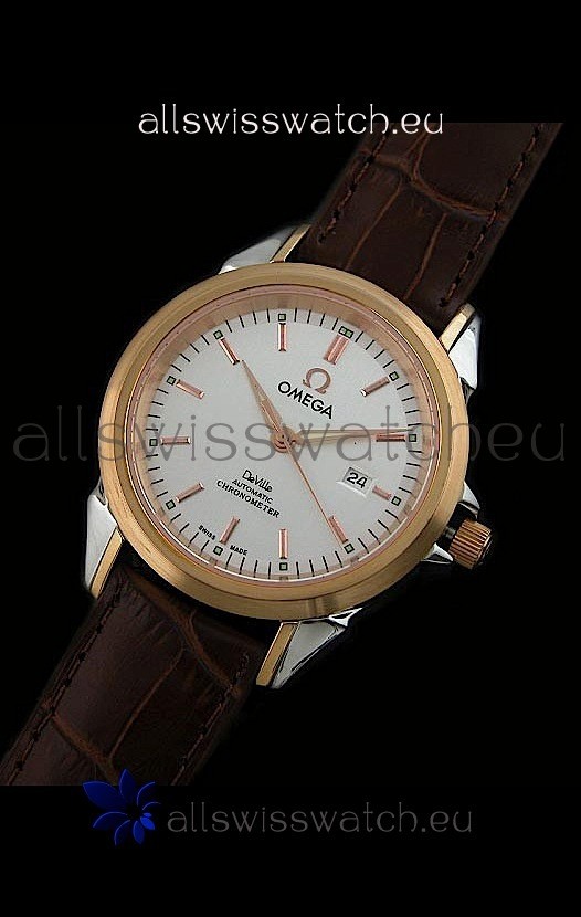Omega Deville Escapement Mechanical Rose Golden Watch