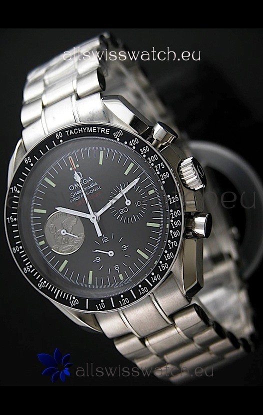 Omega Speedmaster Moonwatch Silver Apollo Swiss Watch
