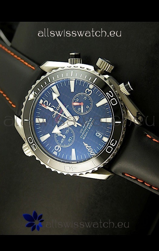 Omega Seamaster The Planet Ocean Japanese Replica Watch in Black