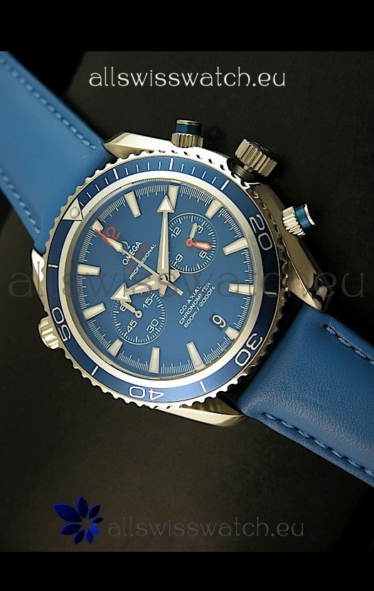 Omega Seamaster The Planet Ocean Japanese Replica Watch in Blue