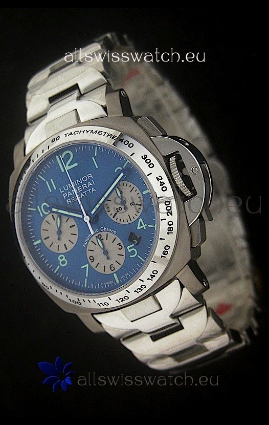Panerai Luminor Regatta Swiss Watch in Blue Dial