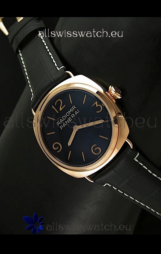Panerai Radiomir Special Ed Watch - Pink Gold Case - 1:1 Mirror Replica