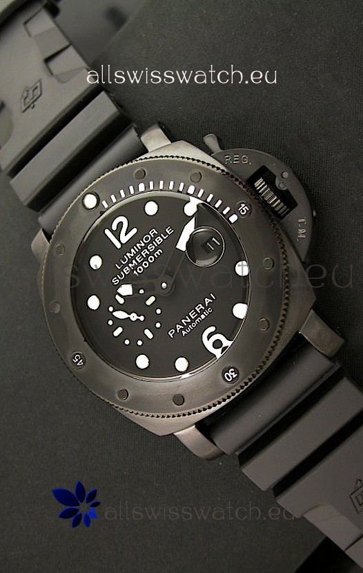 Panerai Luminor Submersible 1000M Japanese Automatic Watch in PVD Coating